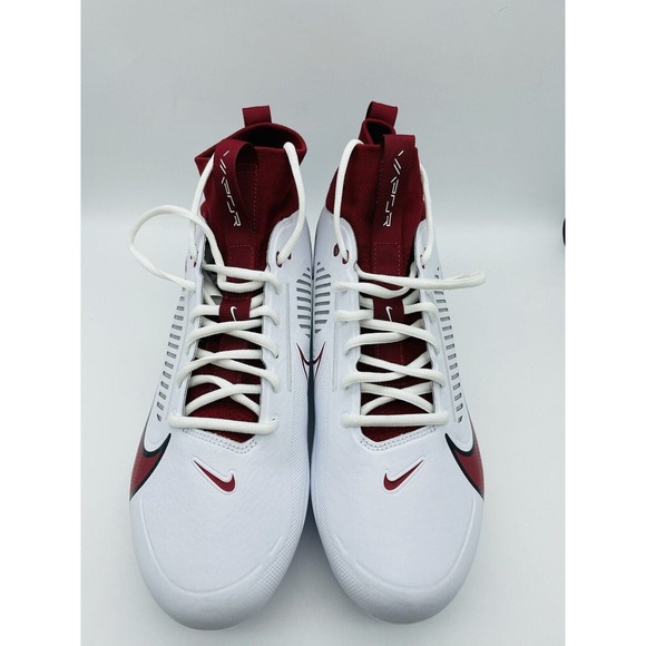 Nike Vapor Edge Pro 360 2 TB Mid White Team Crimson FJ1581-160 Men’s Size 12 - Picture 4 of 12